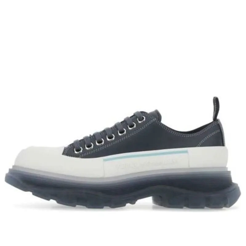 (WMNS) Alexander McQueen Tread Slick Sneakers 'Grey White' 702042WHZ6D1137 sold by KicksCrew