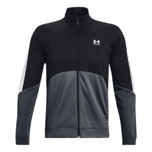 Under Armour Tricot Fashion Training Jacket 'Black Grey' 1373791-001 sold by KicksCrew