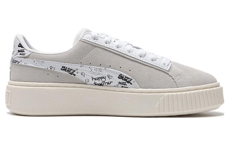 (WMNS) PUMA Suede Platform Draw 'Grey White' 395904-02 sold by KicksCrew product image thumbnail 2