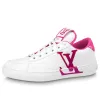 (WMNS) LOUIS VUITTON Charlie Sneakers 'White Fuchsia' 1AAVZM sold by KicksCrew