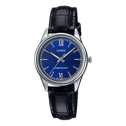 (WMNS) CASIO Analog 'Cobalt Blue Silver' LTP-V005L-2B sold by KicksCrew