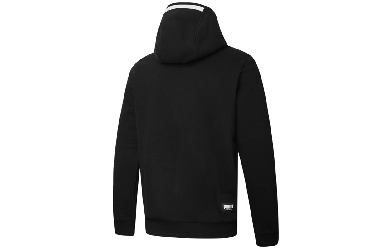 Puma Athletics Logo Hoodie 'Black' 855987-01 sold by KicksCrew product image thumbnail 2