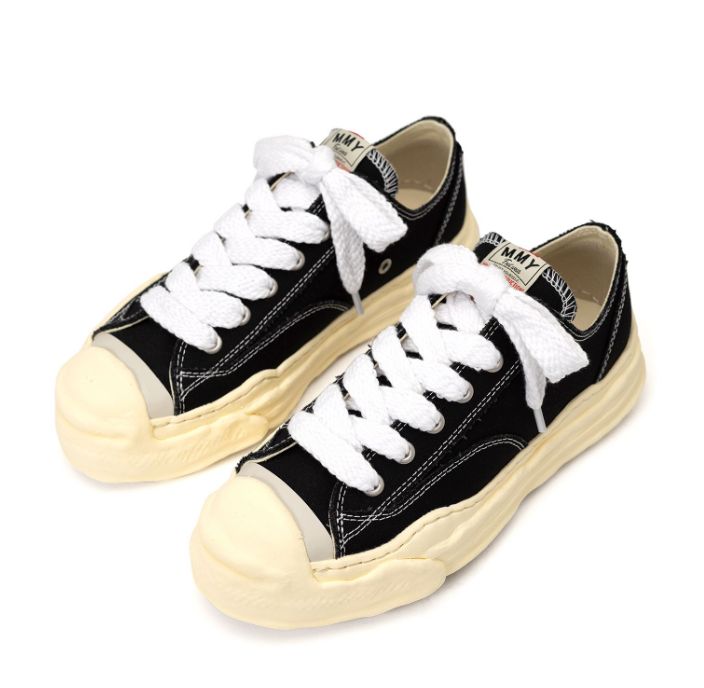 Maison MIHARA YASUHIRO HANK VL OG Sole Canvas Low-top Sneaker 'Black' A09FW734-BLK sold by KicksCrew product image thumbnail 2