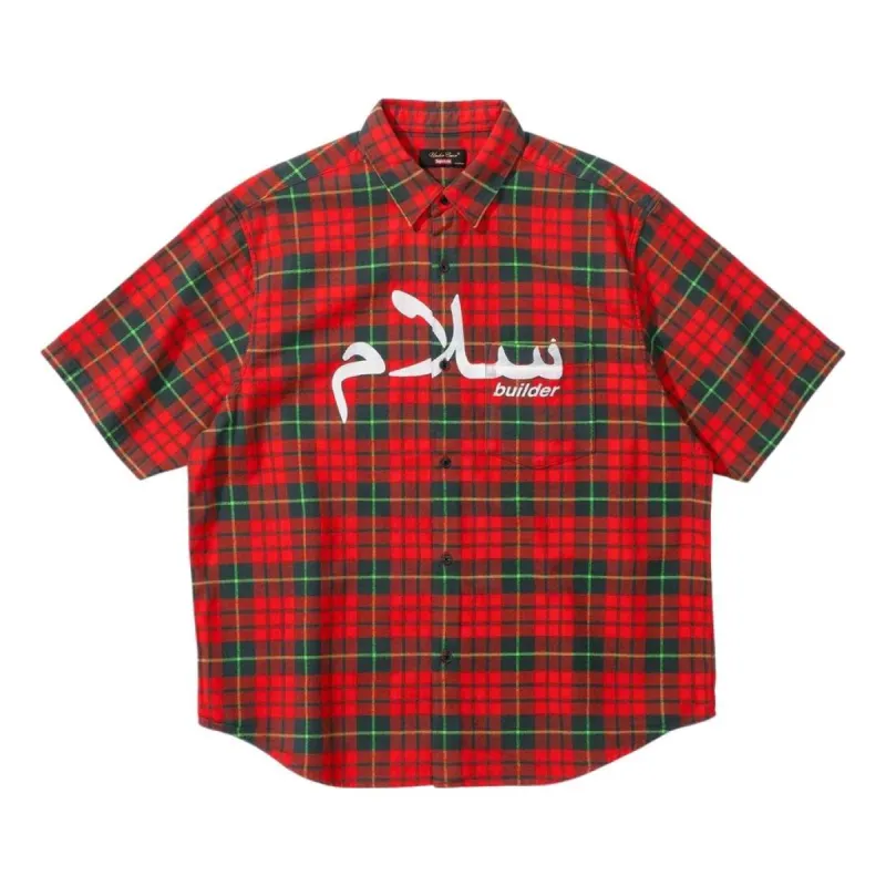 Supreme SS23 Week6 Arabic Logo Flannel Shirt 'Red' SUP-SS23-127 sold by KicksCrew