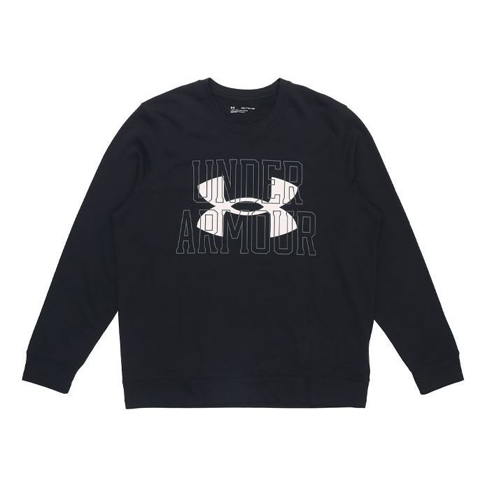 Under Armour Rival Terry Logo Crew Sweatshirt 'Black' 1370391-001 sold by KicksCrew