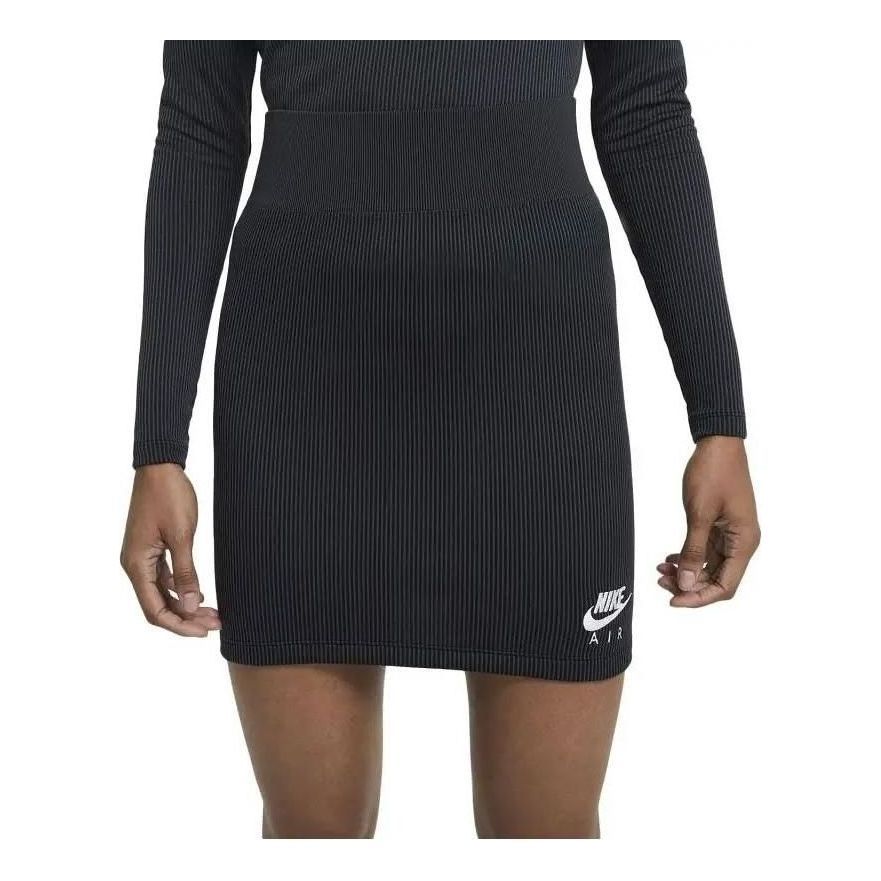 (WMNS) Nike Sportswear Air Ribbed Skirt 'Black' CZ9343010 sold by KicksCrew