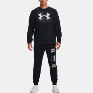 Under Armour Rival Terry Logo Crew Sweatshirt 'Black' 1370391-001 sold by KicksCrew