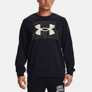 Under Armour Rival Terry Logo Crew Sweatshirt 'Black' 1370391-001 sold by KicksCrew