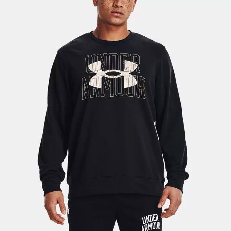 Under Armour Rival Terry Logo Crew Sweatshirt 'Black' 1370391-001 sold by KicksCrew product image thumbnail 4