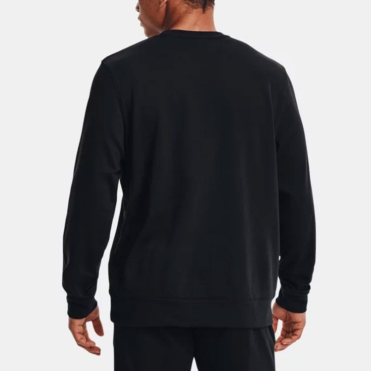 Under Armour Rival Terry Logo Crew Sweatshirt 'Black' 1370391-001 sold by KicksCrew product image thumbnail 5