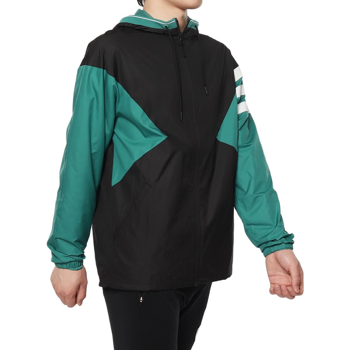 Adidas Neo M CS XIELD WB Sports Jacket 'Black Green' DW8098 sold by KicksCrew product image thumbnail 3