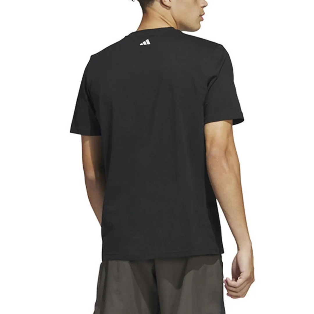 adidas Chain Net Basketball Graphic T-Shirt 'Black Pink Blue' IC1862 sold by KicksCrew product image thumbnail 2