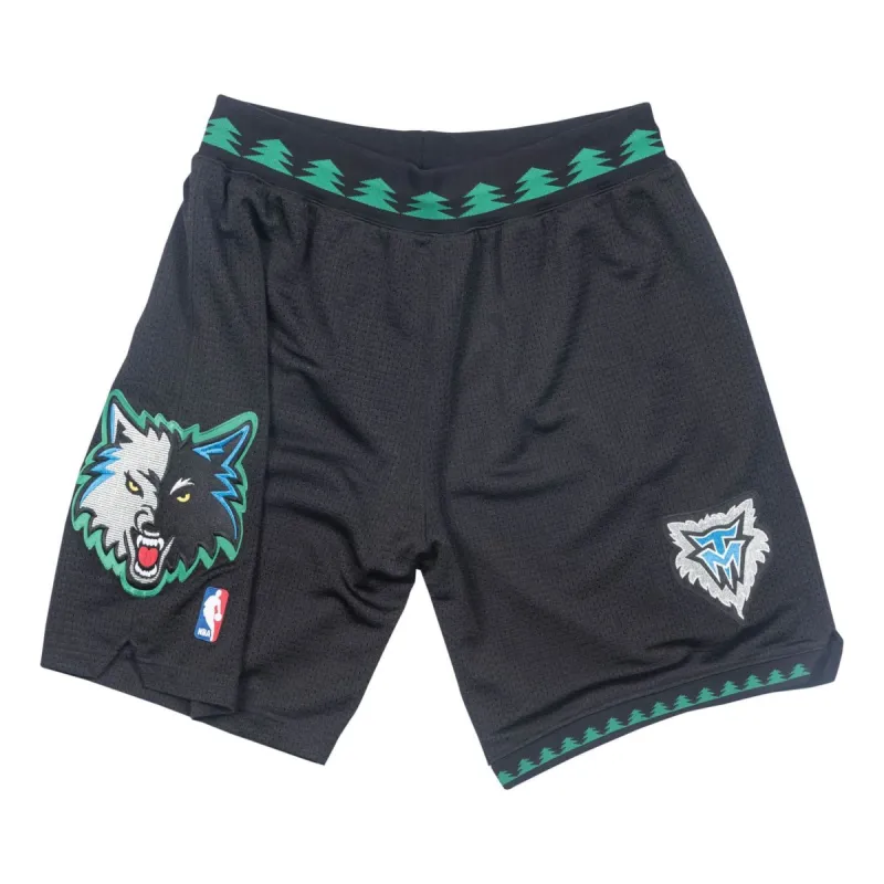 Mitchell & Ness NBA Authentic Shorts Minnesota Timberwolves Alternate 2003-04 'Black Green' ASHRGS18125-MTIBLCK03 sold by KicksCrew