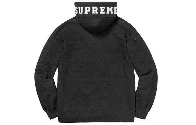 Supreme FW18 Paneled Hooded Sweatshirt 'Black' SUP-FW18-773 sold by KicksCrew product image thumbnail 2