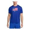 Nike Dri-FIT USA Miler Running T-Shirt 'Royal Blue' FJ3412-417 sold by KicksCrew