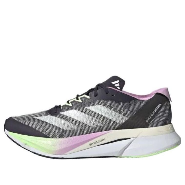 Adidas Adizero Boston 12 'Black Green Spark' IG3319 sold by KicksCrew