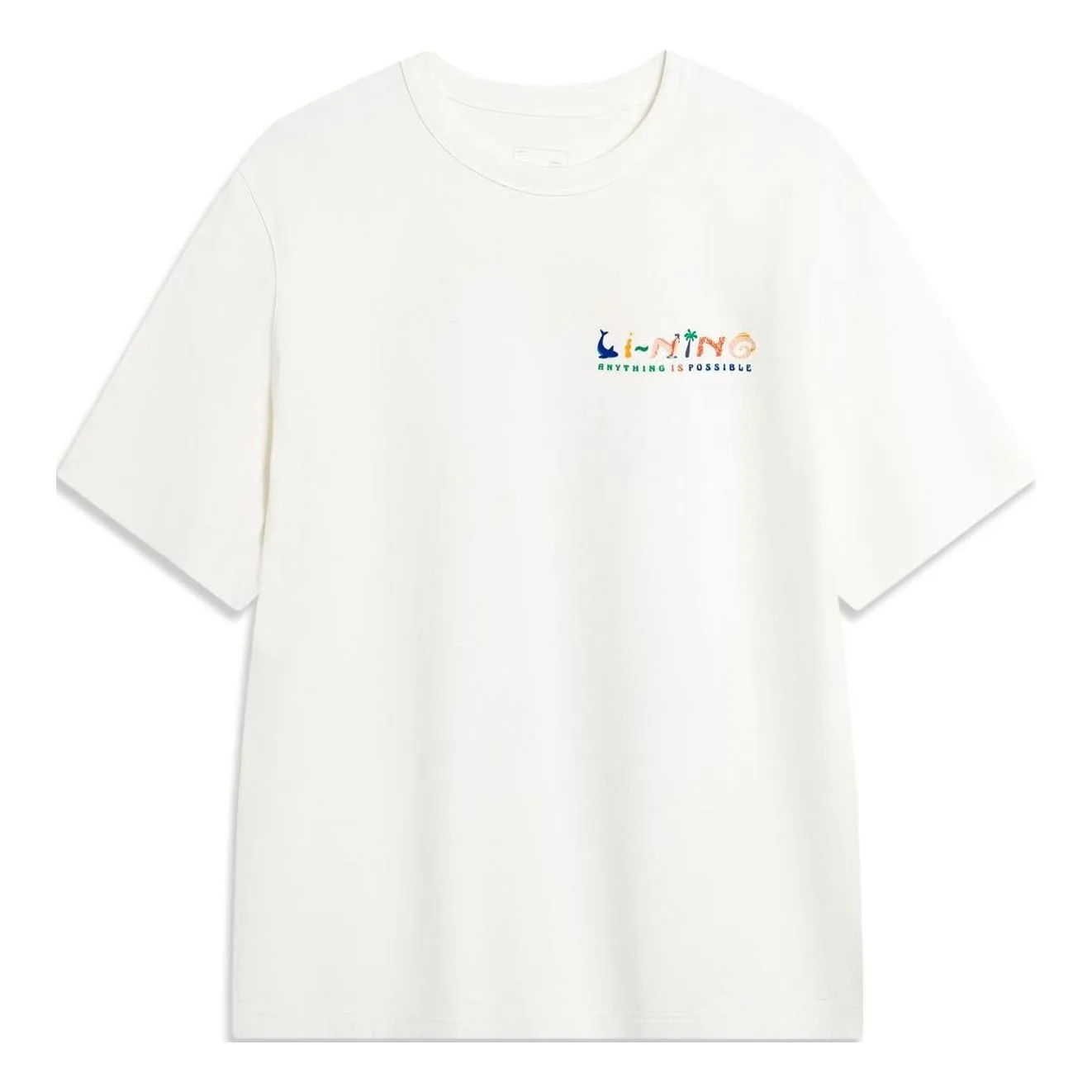 Li-Ning Anything Is Possible Graphic T-shirt 'White' AHSU307-4 sold by KicksCrew