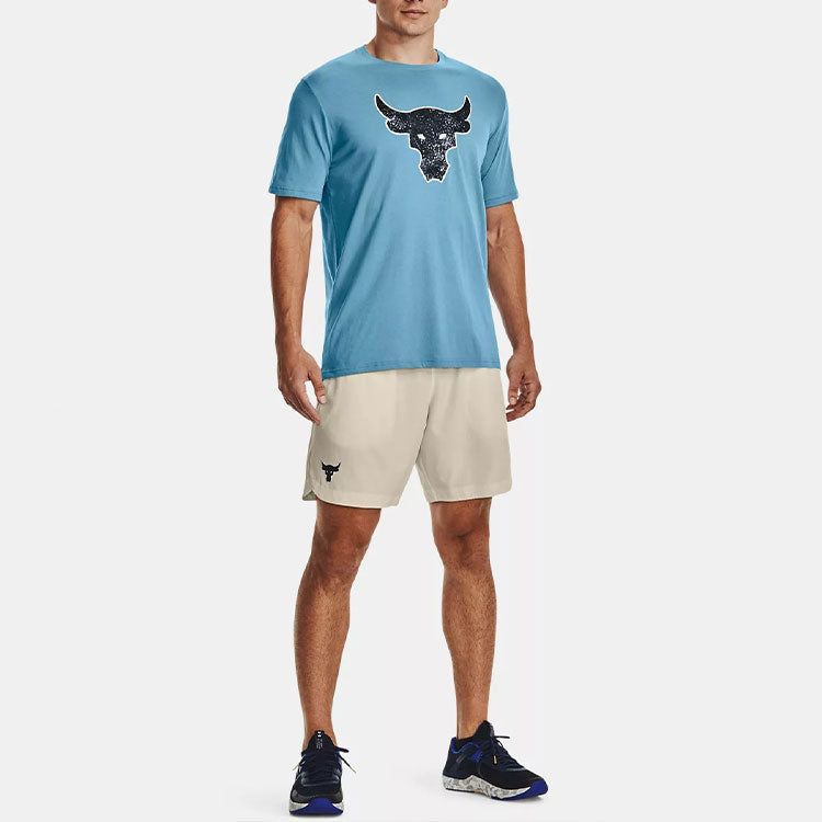 Under Armour Project Rock Brahma Bull Short Sleeve T-shirt 'Sky