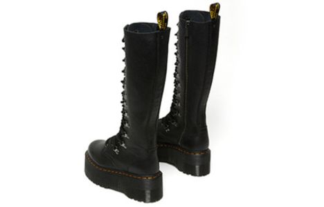 (WMNS) Dr.Martens 1B60 Max Hardware Leather Extra High Boots 'Black' 26899001 sold by KicksCrew