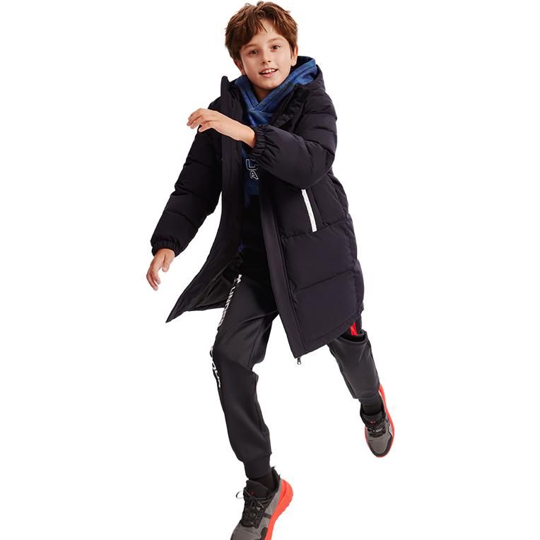 (GS) Under Armour Mid-length Warm Long Sleeve Down Jacket 'Black White' 234106068 sold by KicksCrew product image thumbnail 4