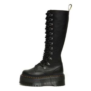 (WMNS) Dr.Martens 1B60 Max Hardware Leather Extra High Boots 'Black' 26899001 sold by KicksCrew