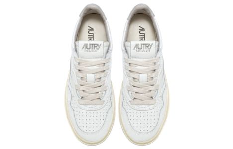 Autry Medalist Leather Low 'White Grey' AULM-BB50 sold by KicksCrew