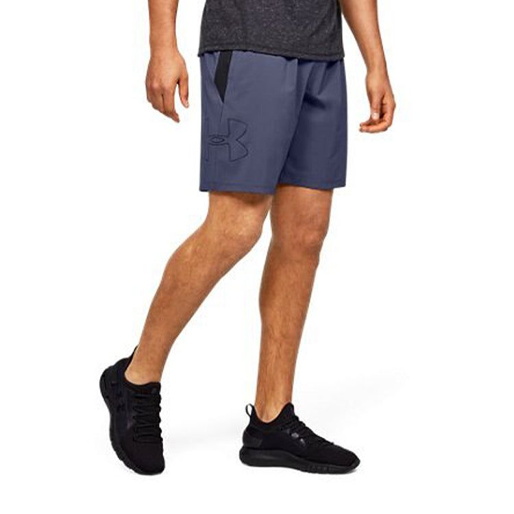 Under Armour Qualifier Speedpocket Linerless 9 inch Shorts 'Navy' 1350889-497 sold by KicksCrew product image thumbnail 4