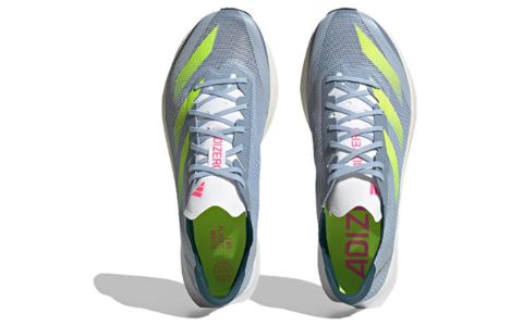 Adidas Adizero Adios 8 Shoes 'Wonder Blue Lucid Lemon' H03615 sold by KicksCrew