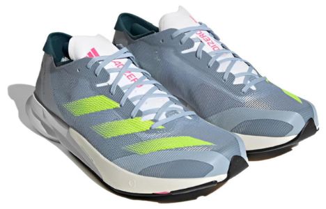 Adidas Adizero Adios 8 Shoes 'Wonder Blue Lucid Lemon' H03615 sold by KicksCrew