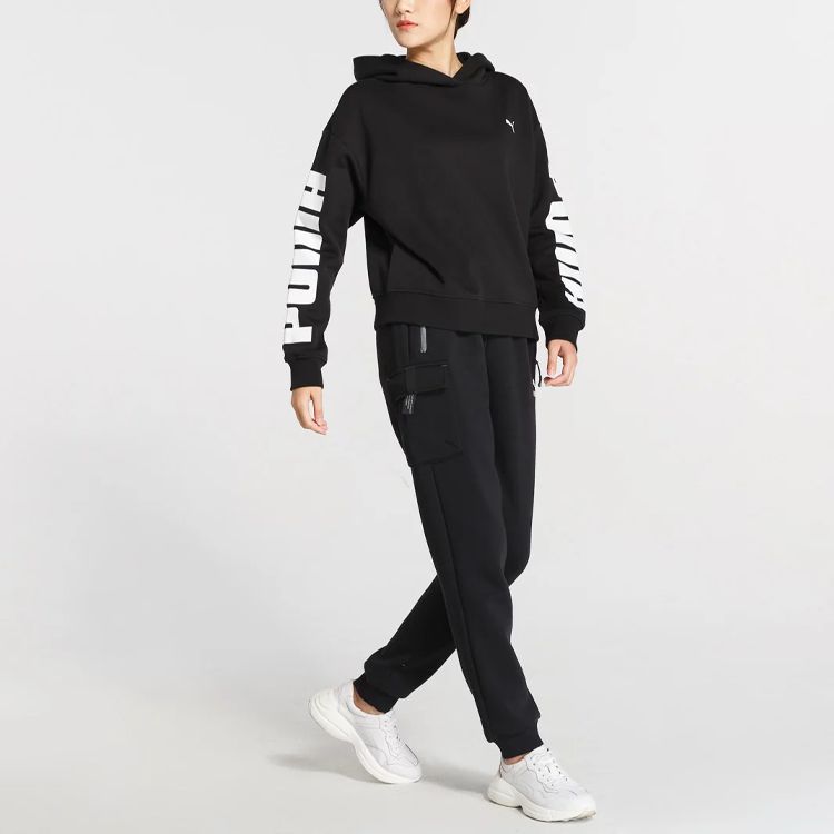 (WMNS) Puma Rebel Full Zip Hoodie 'Black' 581629-01 sold by KicksCrew product image thumbnail 4