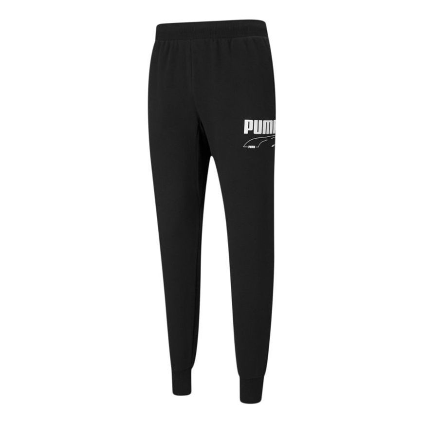 Puma Rebel Sweatpants 'Black White' 588877-01 sold by KicksCrew