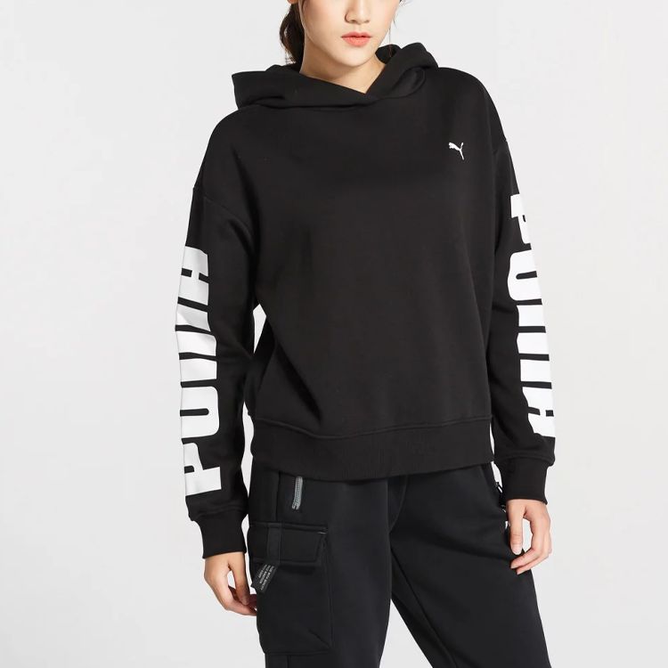 (WMNS) Puma Rebel Full Zip Hoodie 'Black' 581629-01 sold by KicksCrew product image thumbnail 5