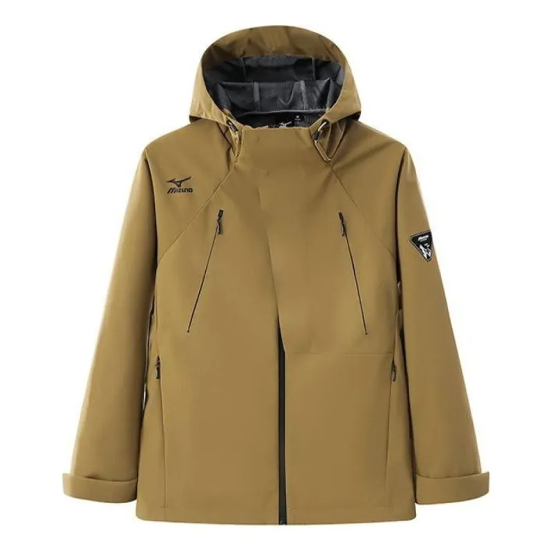 Mizuno Windbreaker Jacket 'Brown' A2CC3106 sold by KicksCrew