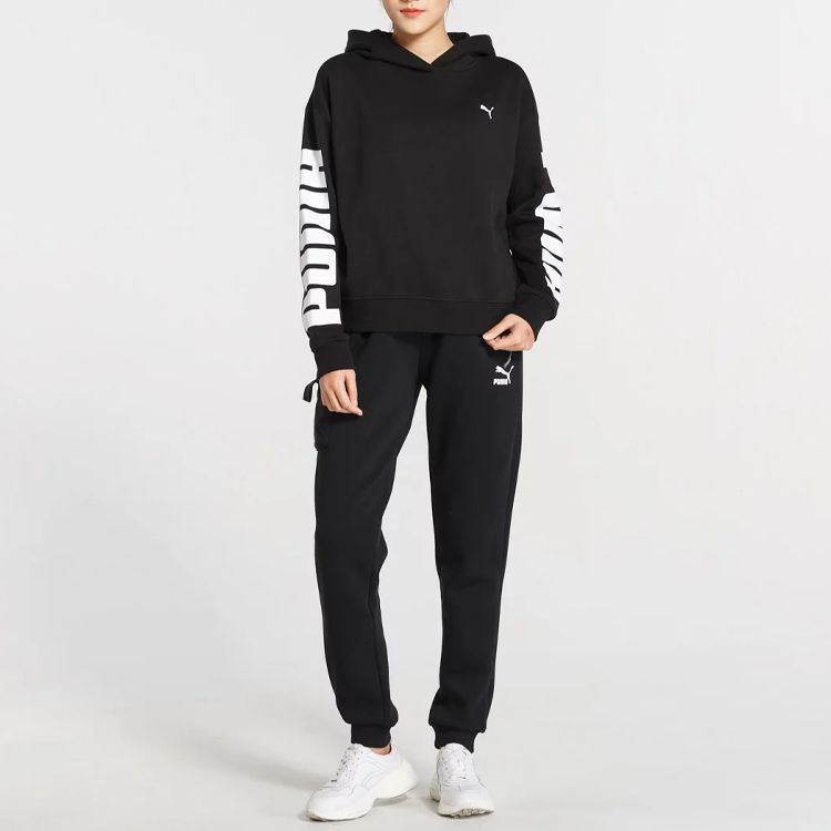 (WMNS) Puma Rebel Full Zip Hoodie 'Black' 581629-01 sold by KicksCrew product image thumbnail 2