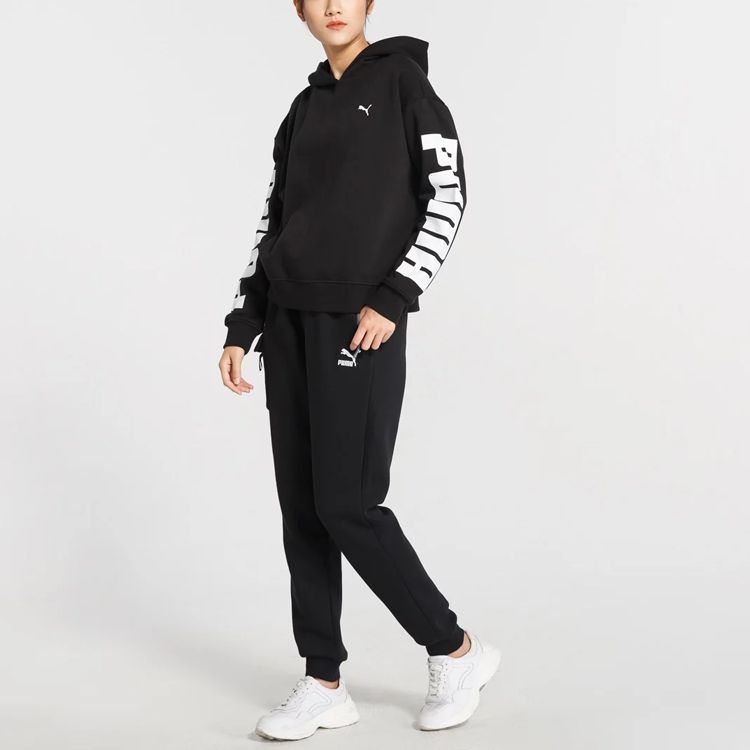 (WMNS) Puma Rebel Full Zip Hoodie 'Black' 581629-01 sold by KicksCrew product image thumbnail 3