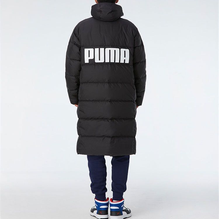 Puma Long Oversized Down Jacket 'Black White' 585403-01 sold by KicksCrew product image thumbnail 4