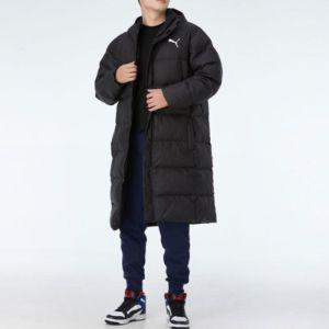 Puma Long Oversized Down Jacket 'Black White' 585403-01 sold by KicksCrew