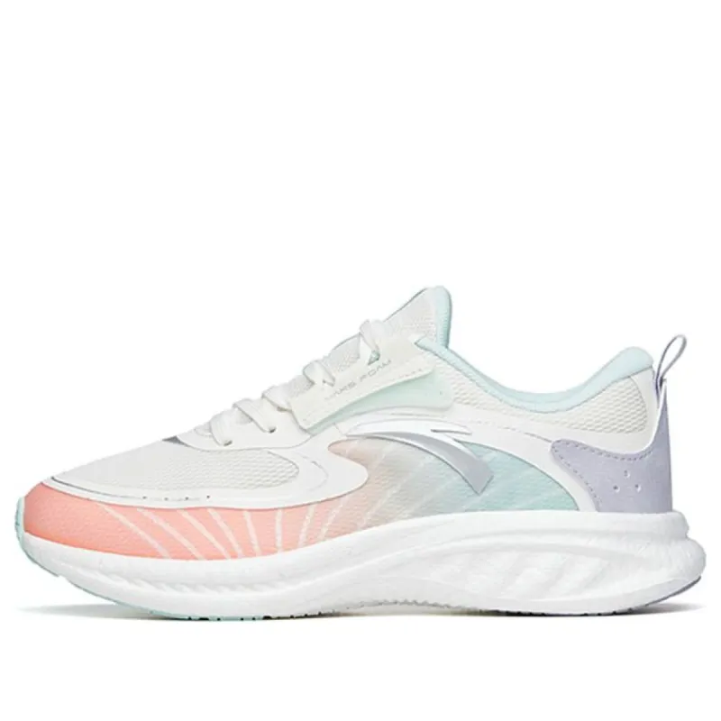 (WMNS) ANTA Running Series Sneakers 'White Orange Blue' 122215552-3 sold by KicksCrew