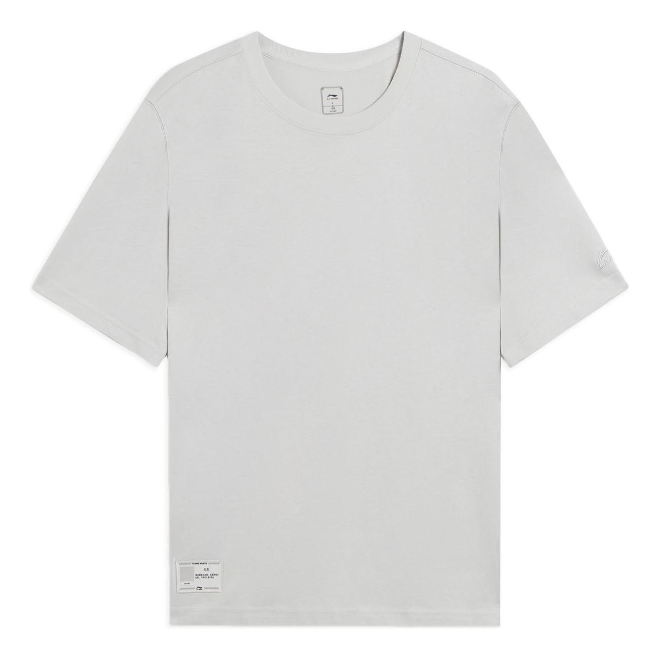 Li-Ning Lifestyle T-shirt 'Light Grey' AHSS339-1 sold by KicksCrew