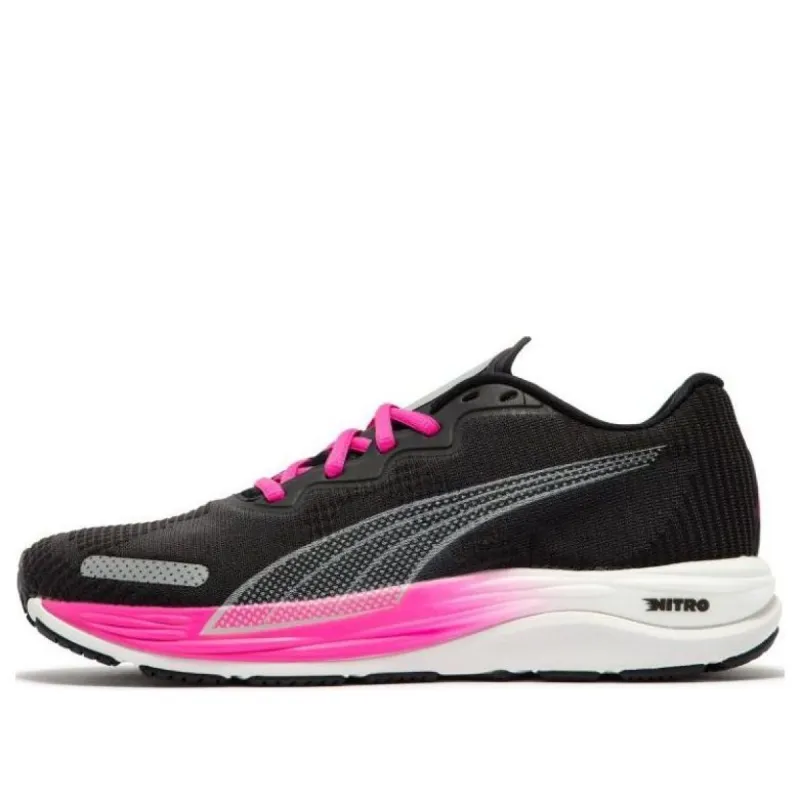 (WMNS) PUMA Velocity Nitro 2 Fade 'Black Pink White' 378527-03 sold by KicksCrew