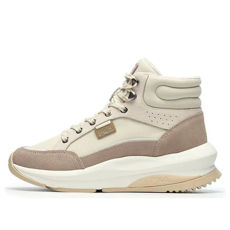 (WMNS) FILA Casual Boots 'Cream White Pink' F12W144405FAL sold by KicksCrew