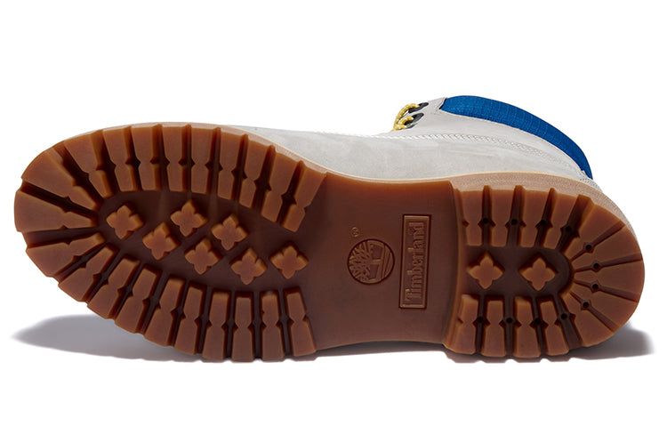 Timberland Premium 6 Inch Waterproof Boots 'Grey with Blue Collar' A2N9PD52 sold by KicksCrew product image thumbnail 4