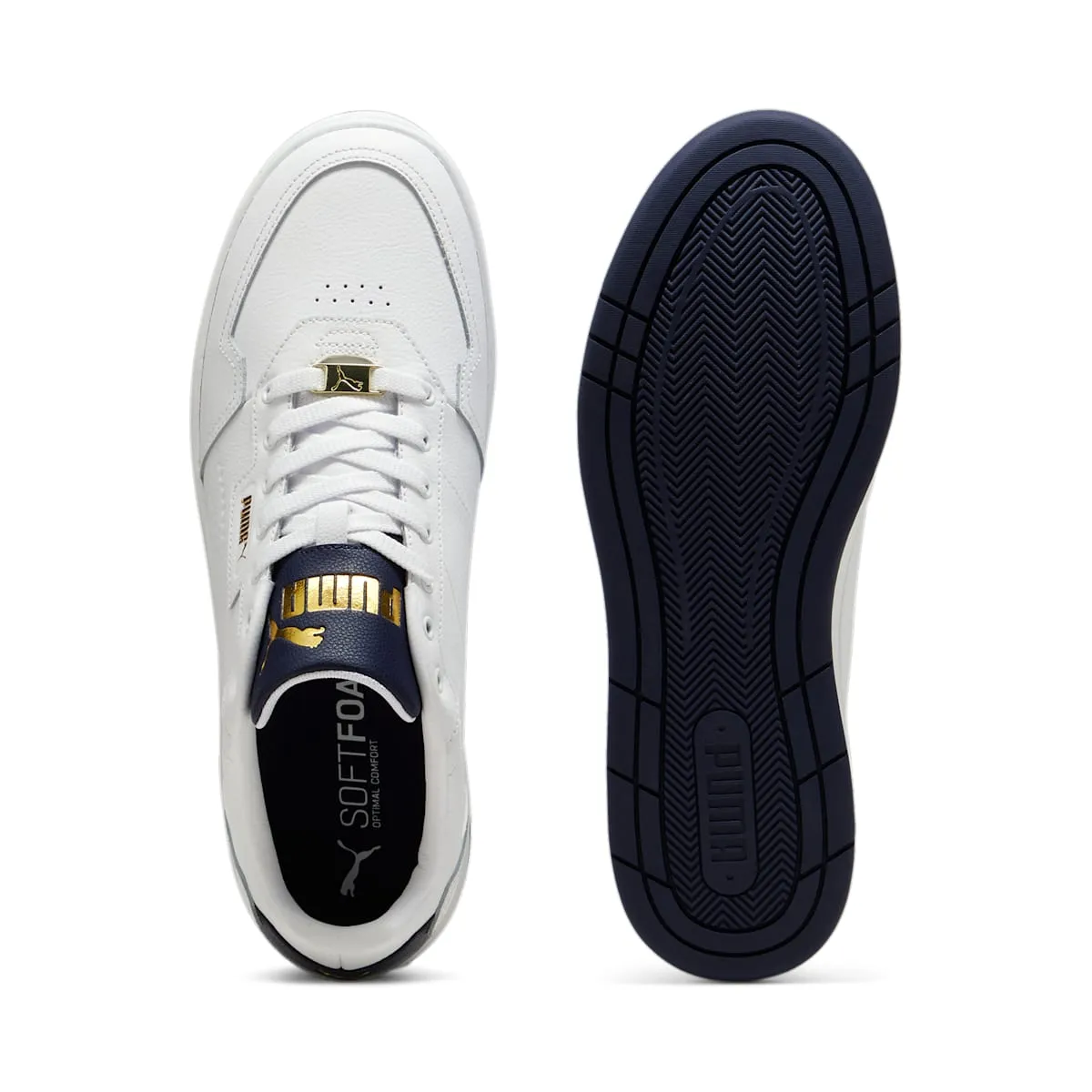 PUMA Court Classic Lux 'White Navy Gold' 395019-04 sold by KicksCrew product image thumbnail 4