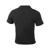 (WMNS) PUMA Logo Polo Shirt 'Black' 626863-01 sold by KicksCrew