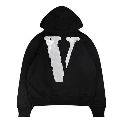 VLONE Staple 3M V Logo Hoodie 'Black White' VLHD20002 sold by KicksCrew