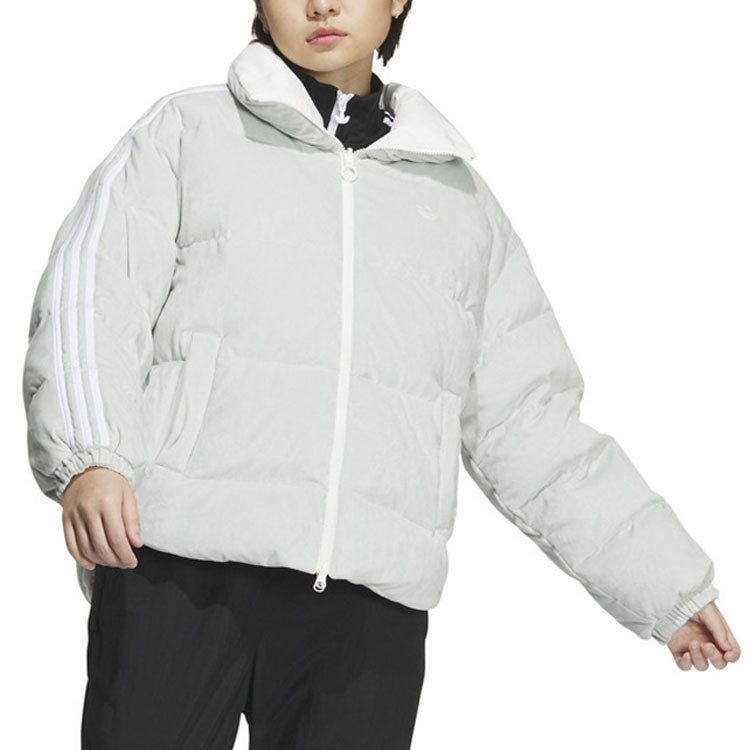 (WMNS) adidas originals Reversible Down Jacket 'Wonder Silver' IU4835 sold by KicksCrew product image thumbnail 4