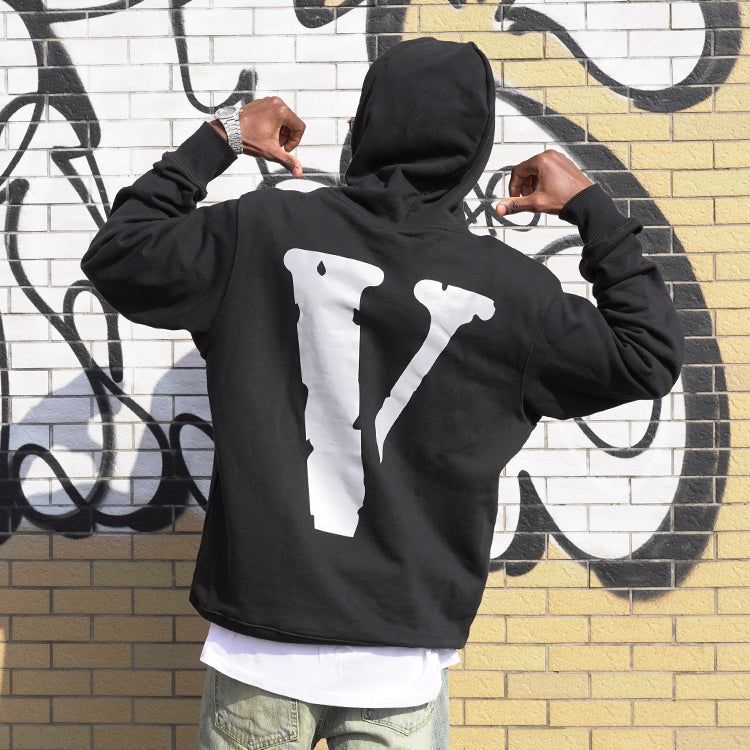 VLONE Staple 3M V Logo Hoodie 'Black White' VLHD20002 sold by KicksCrew product image thumbnail 4