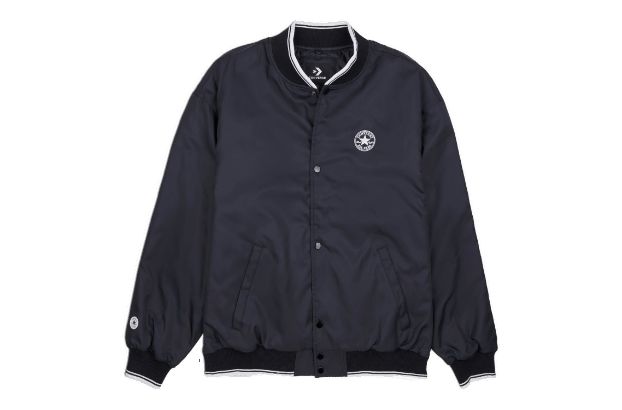 Converse Logo Baseball Jacket 'Black' 10025987-A01 sold by KicksCrew