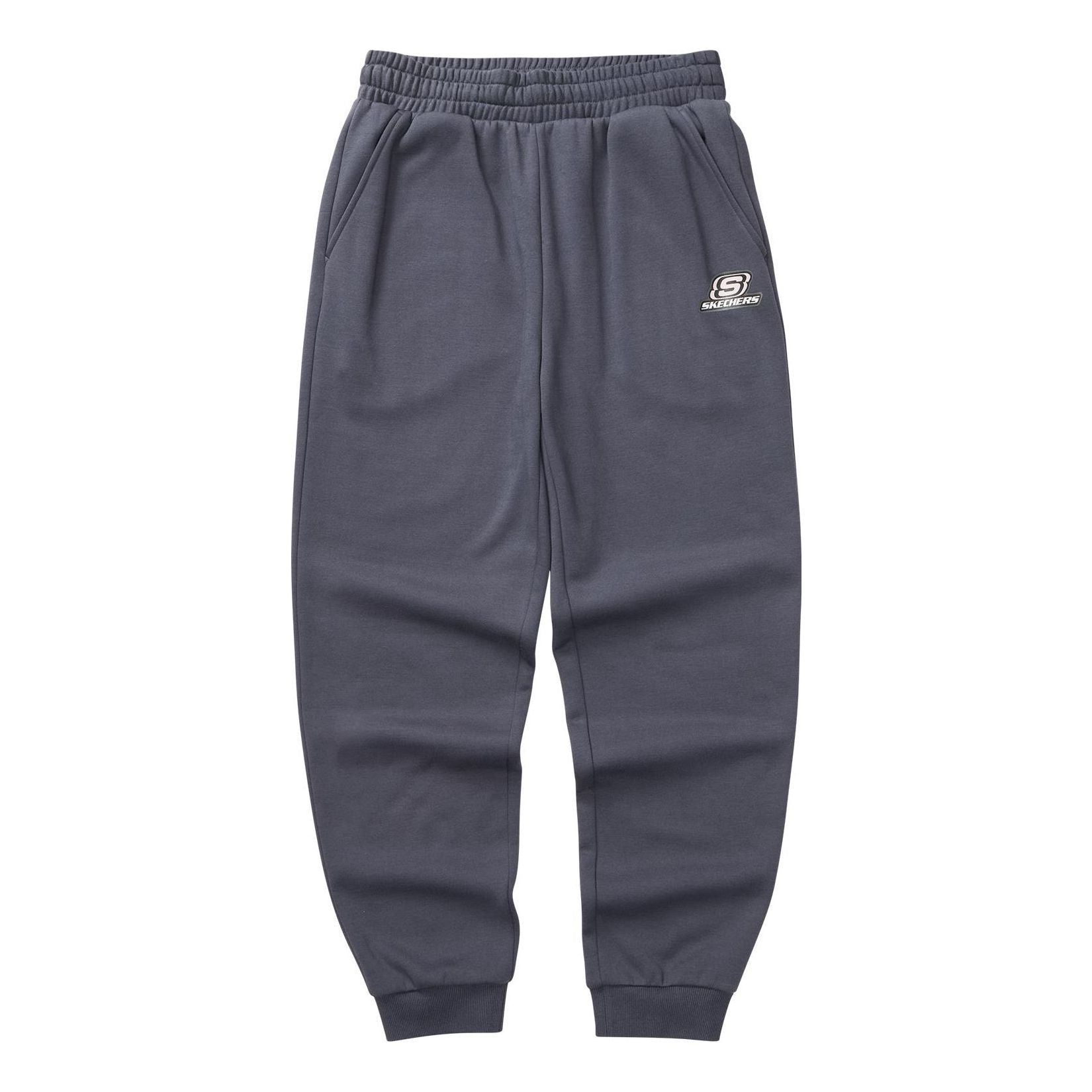 (WMNS) Skechers Colorful Casual Series Drawstring Knit Pants 'Grey' L322W059-026R sold by KicksCrew