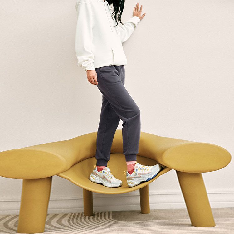 (WMNS) Skechers Colorful Casual Series Drawstring Knit Pants 'Grey' L322W059-026R sold by KicksCrew product image thumbnail 4